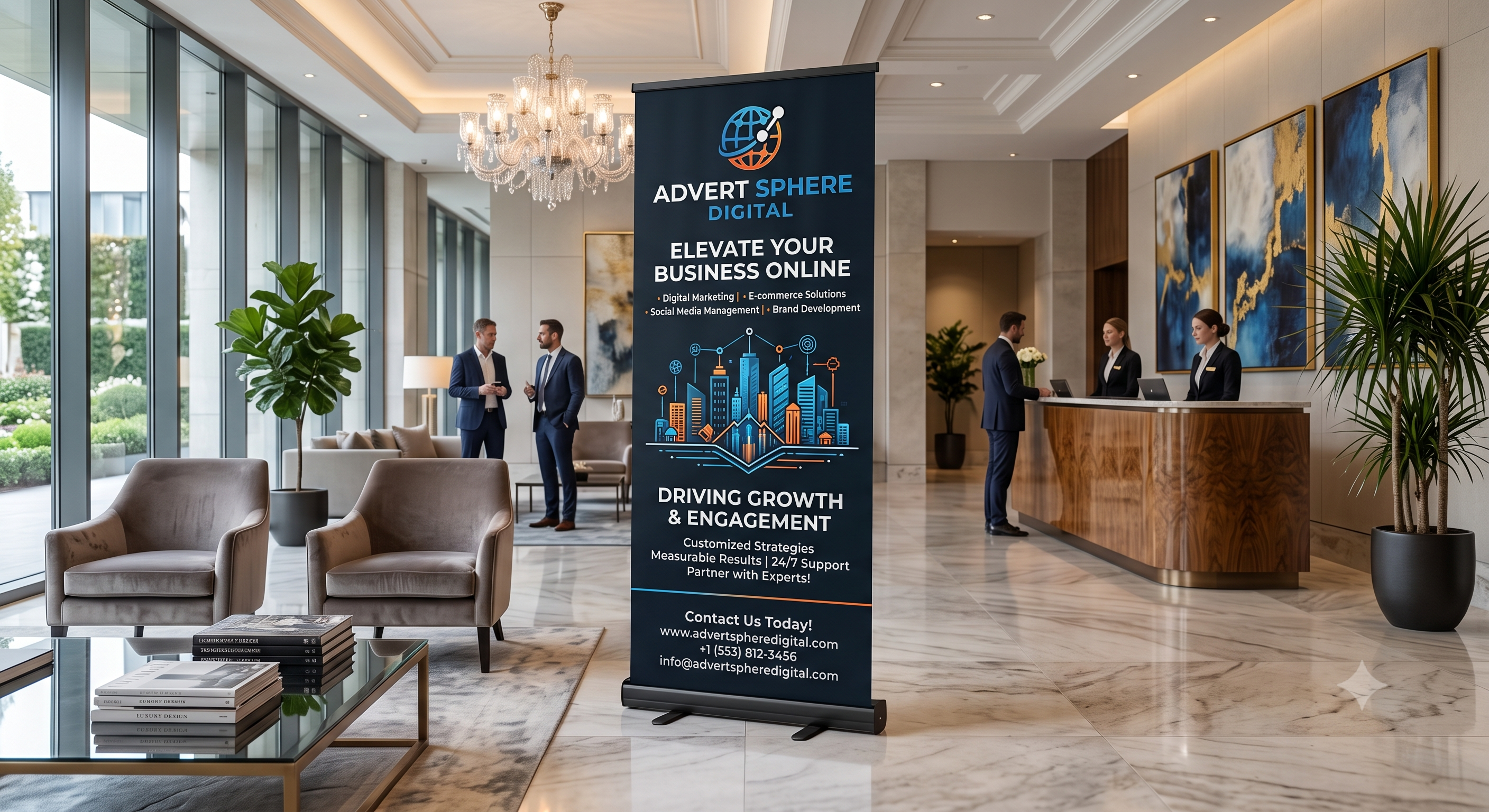 Premium Roll Up Standee Printing - Waterproof HD Print | PAN India Delivery