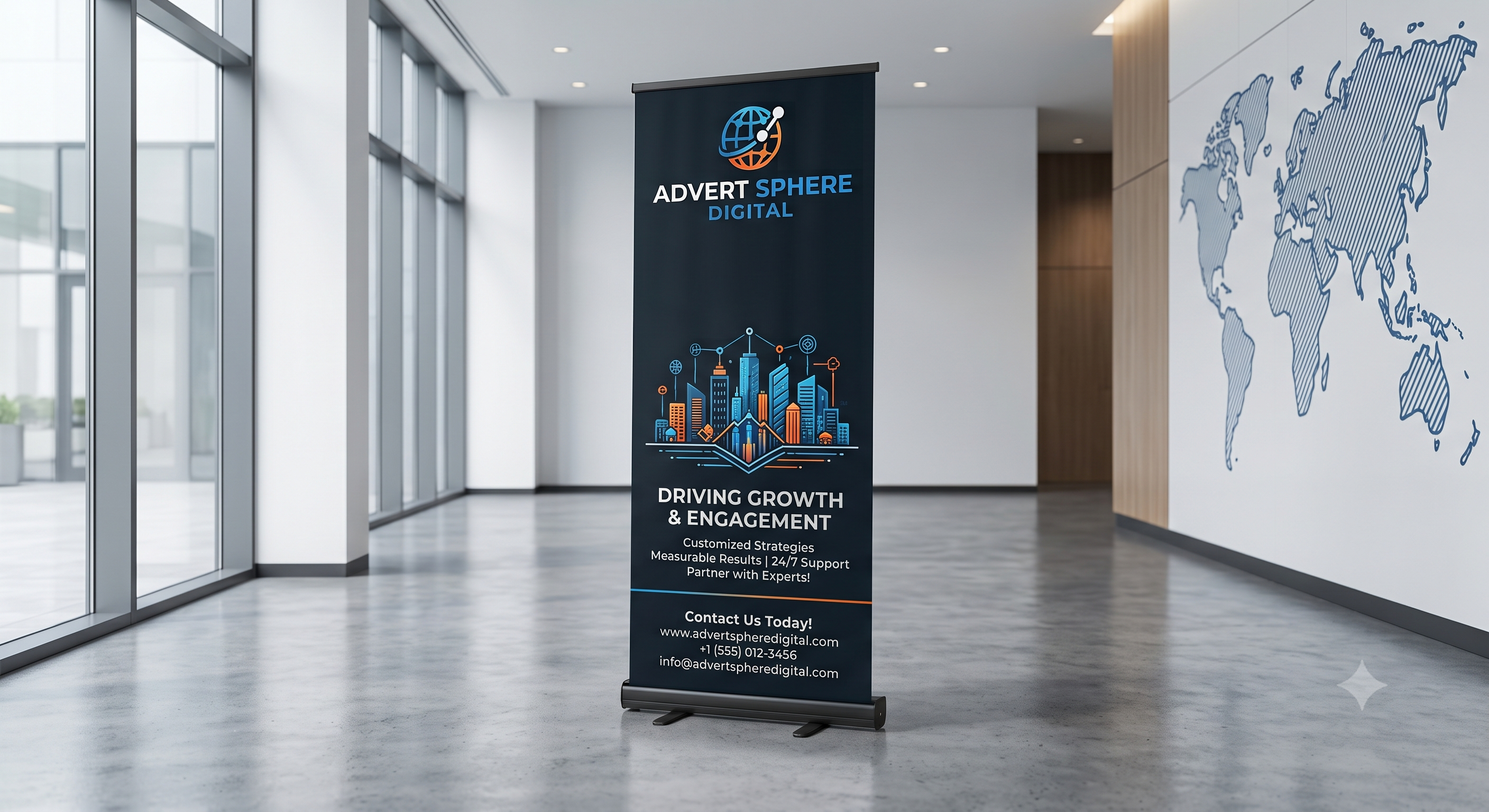 Premium Roll Up Standee Printing - Waterproof HD Print | PAN India Delivery